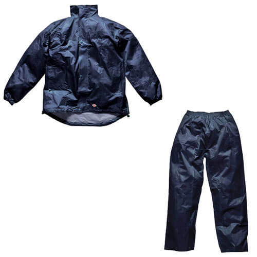 Dickies Mens Vermont Waterproof Suit Navy Blue XL