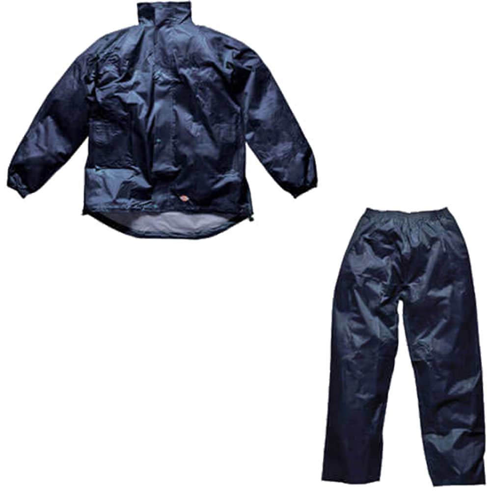 Dickies Mens Vermont Waterproof Suit Navy Blue Large