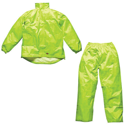 Dickies Mens Vermont Waterproof Suit Yellow Large