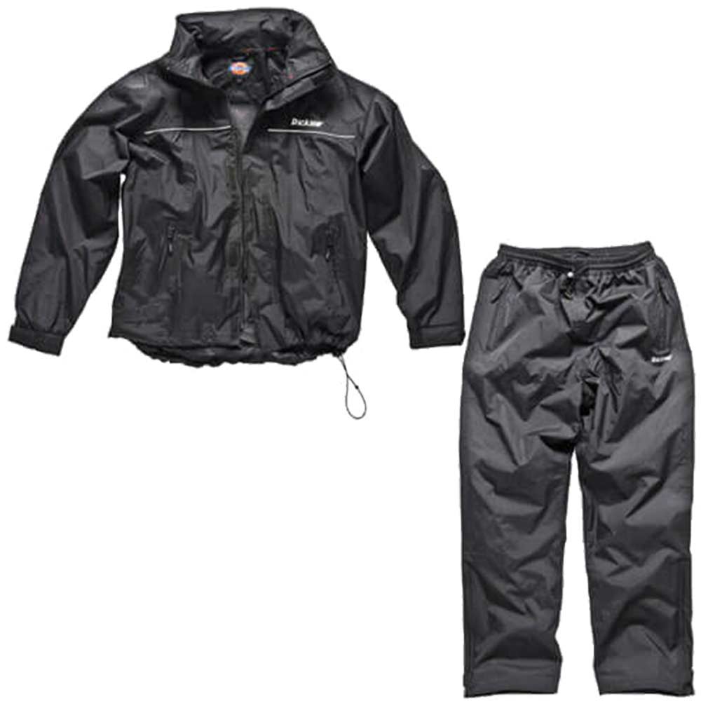 Dickies Childrens Vermont Waterproof Suit Black Ages 9-10