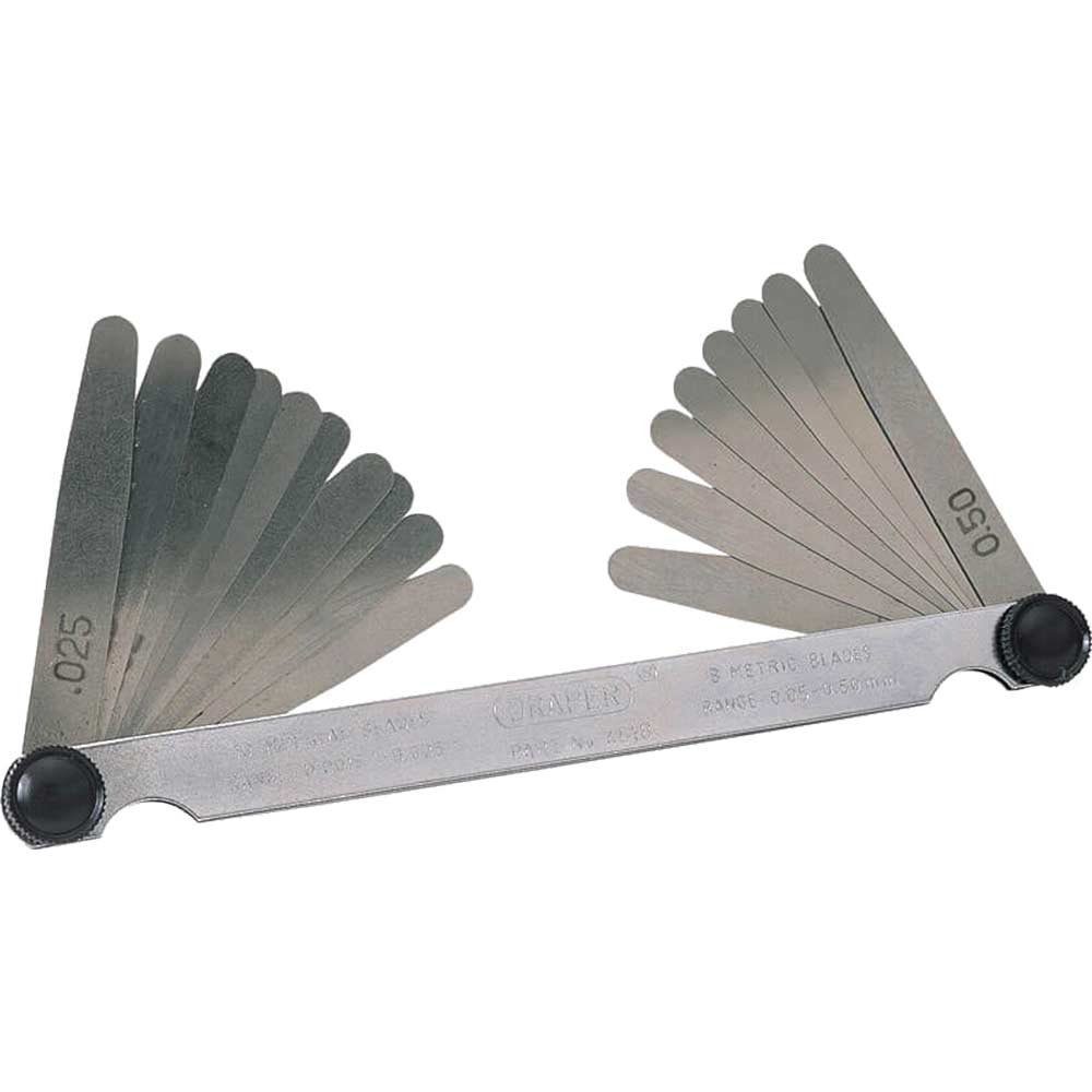 Draper 18 Blade Metric & Imperial Feeler Gauge Set