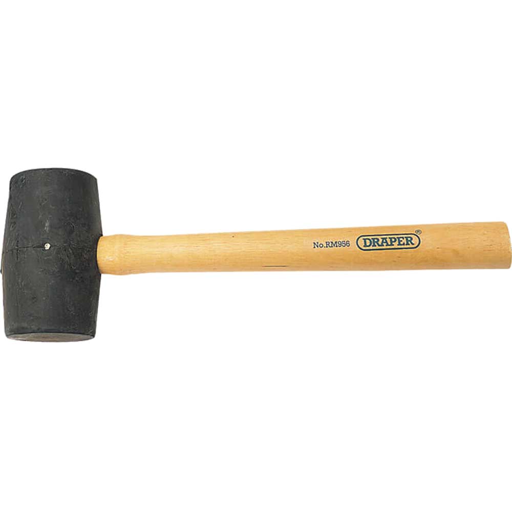 Draper 450G Rubber Mallet With HardWooden Handle