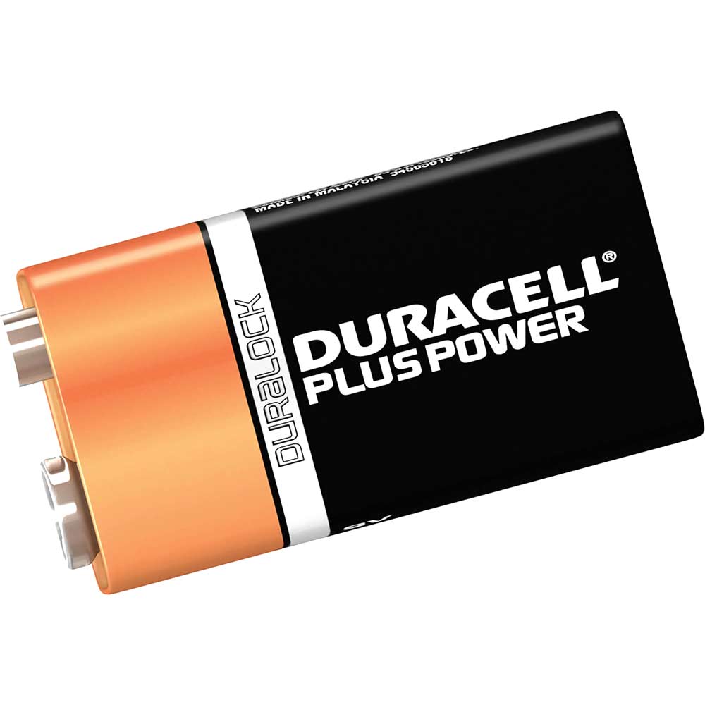 Duracell 9 Volt PP3 Alkaline Battery Pack of 2