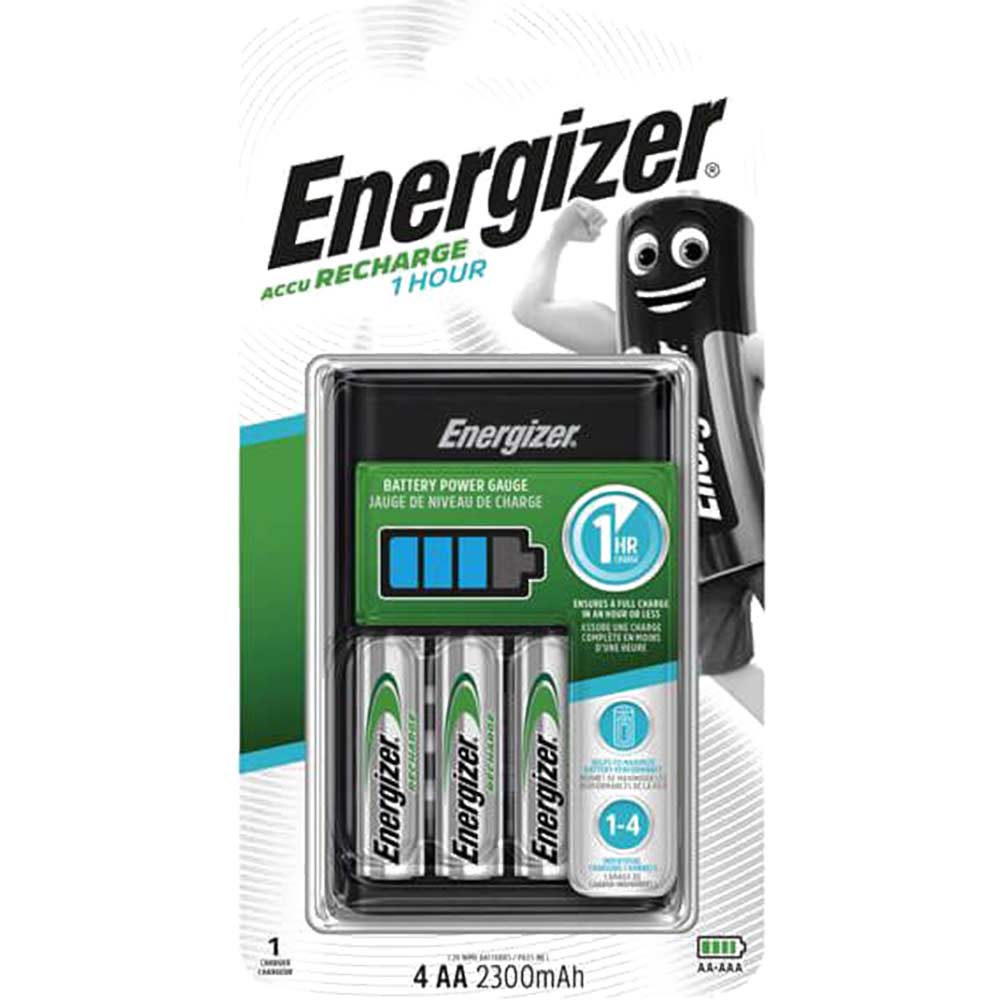 Image of Energizer AA & AAA 1 Hour Battery Charger with 4 x AA 2300mAH Batteries