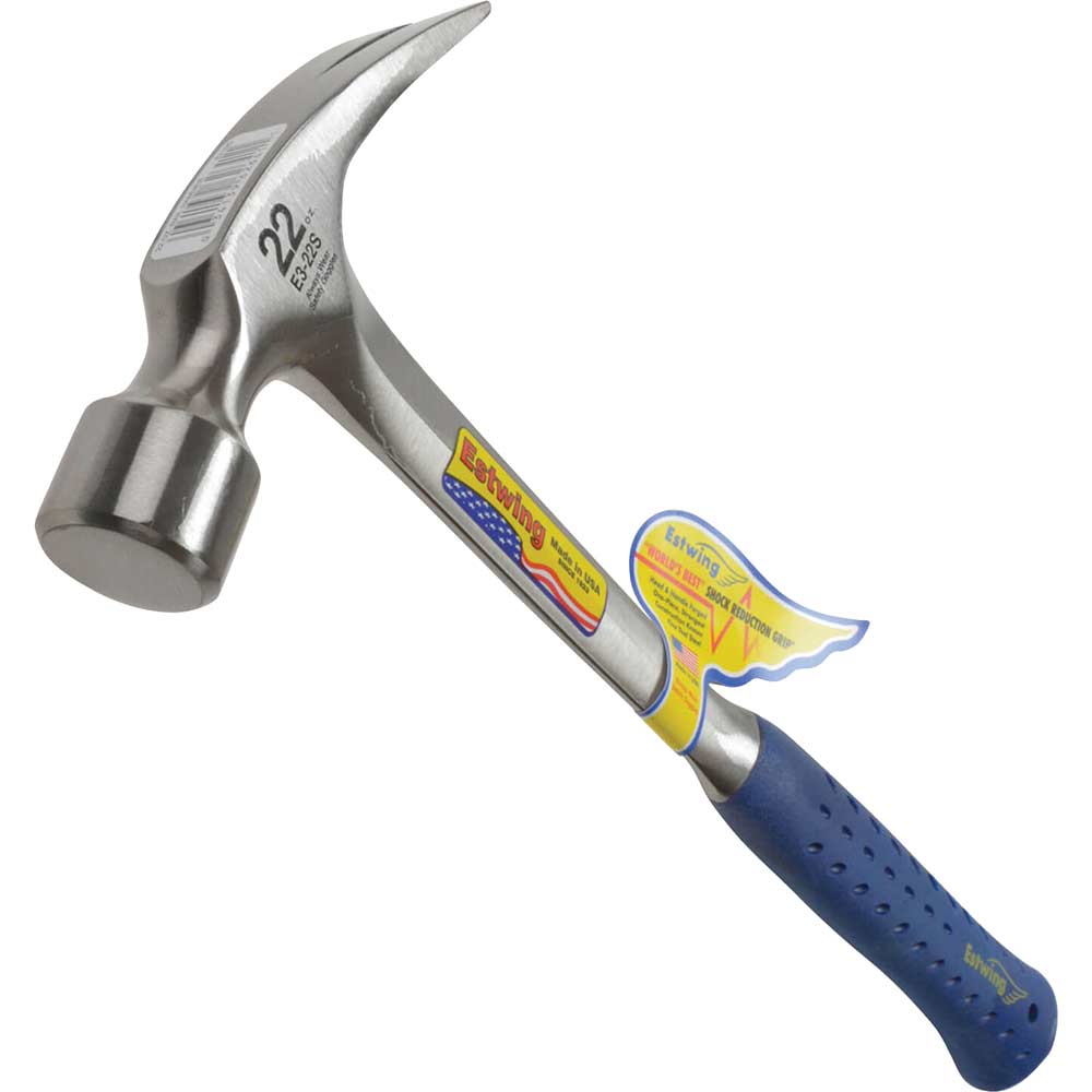 Image of Estwing 22oz Straight Claw Framing Hammer withVinyl Grip
