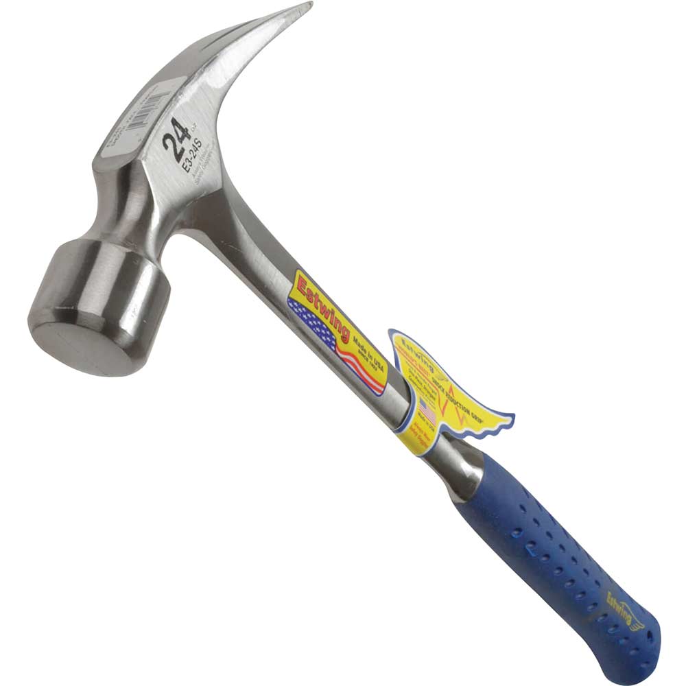 Estwing 24oz Straight Claw Framing Hammer with Vinyl Grip