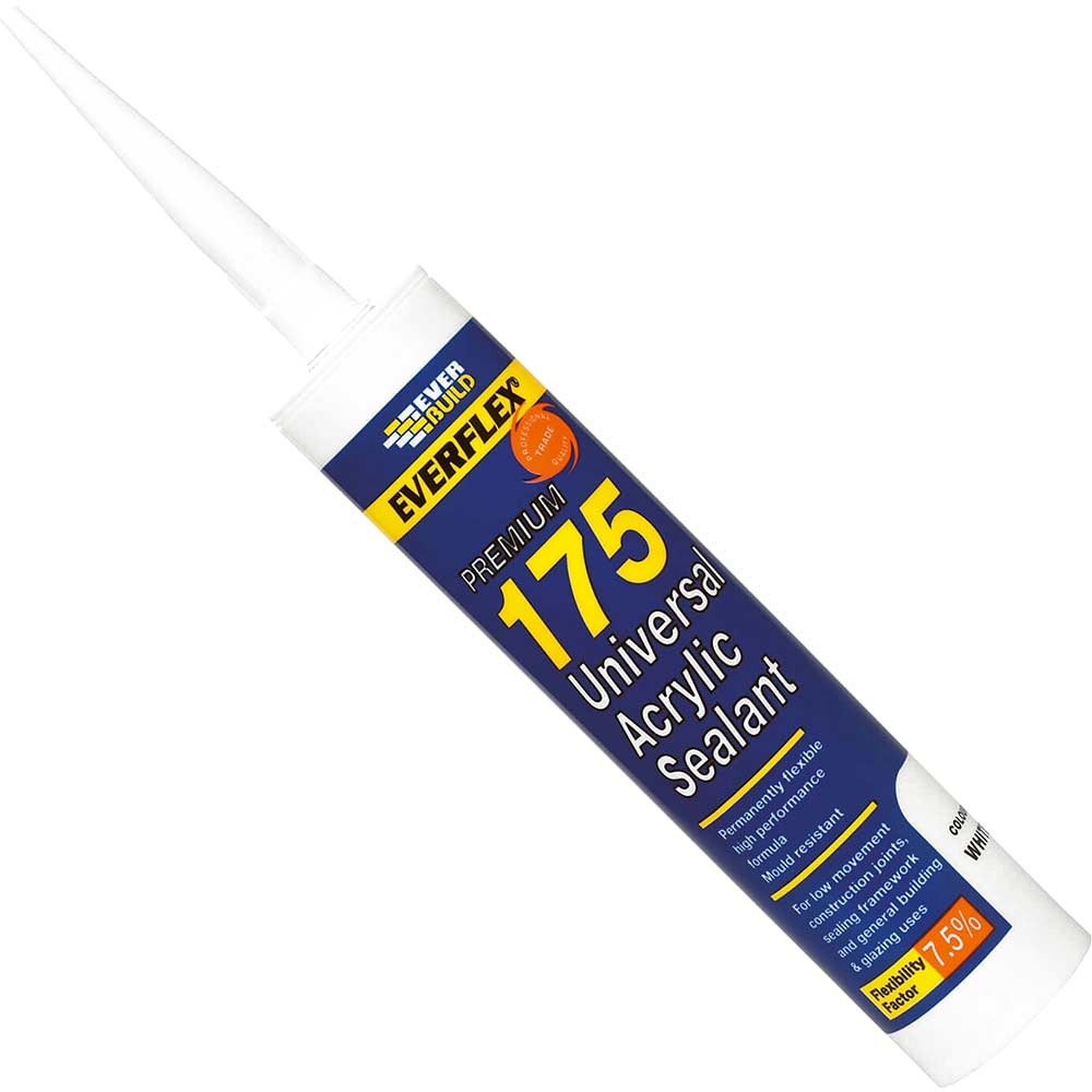 Everbuild Universal Acrylic Sealant White 310ml