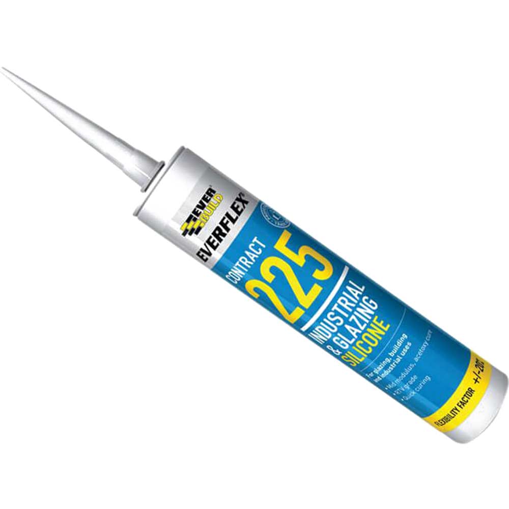 Everbuild Industrial & Glazing Silicone Translucent 310ml