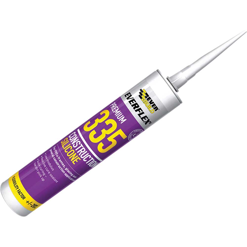Everbuild Construction Silicone Sealant White