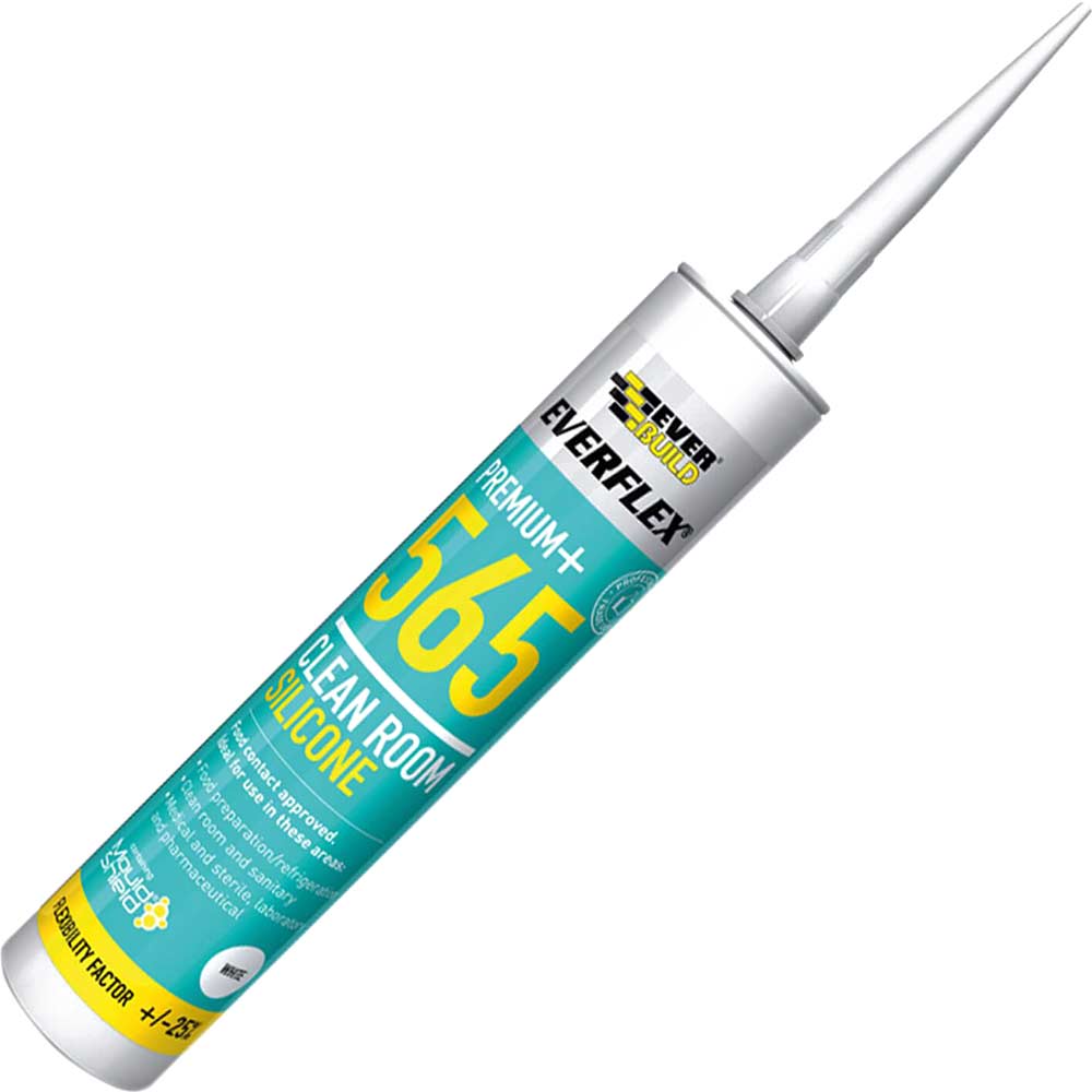 Everbuild Antibacterial Clean Room Silicone Sealant C3 Cartridge 300ml