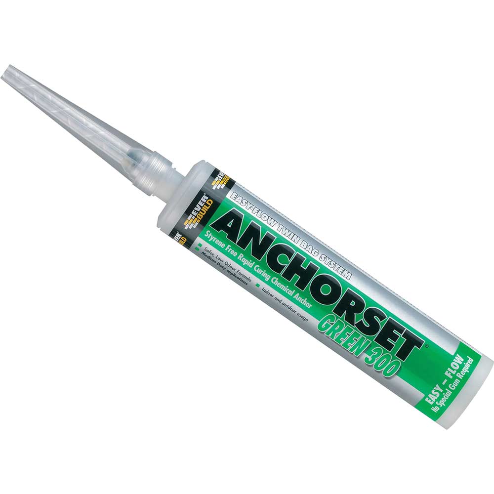 Image of Everbuild Anchorset Chemical Anchor 300ml Green