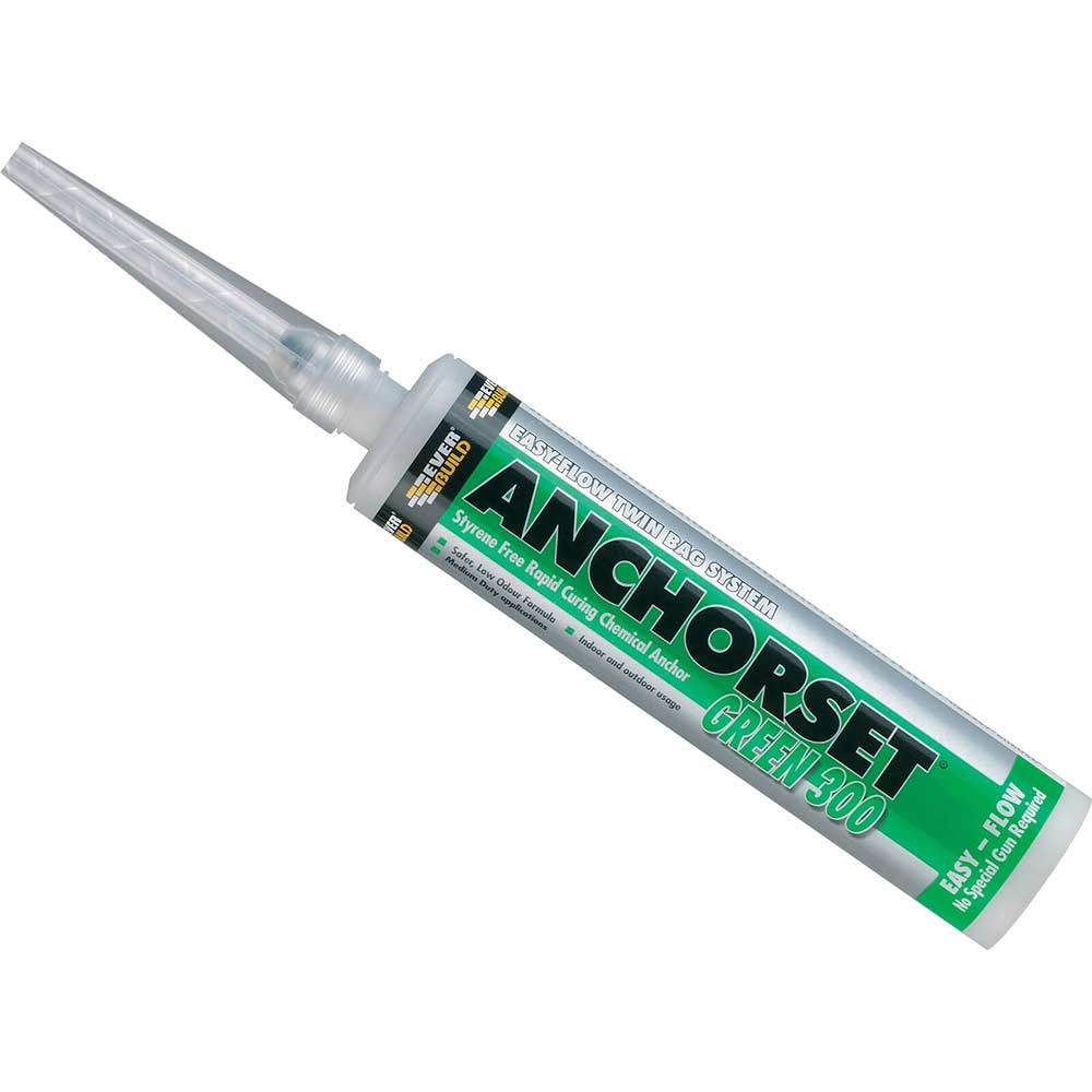 Everbuild Anchorset Chemical Anchor 300ml Green