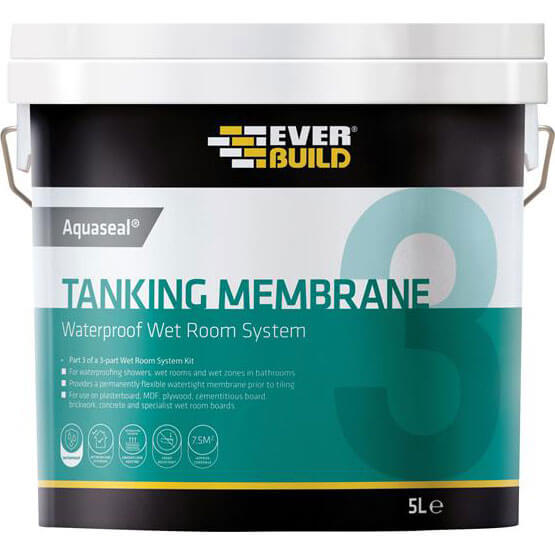 Everbuild Aquaseal Waterproof Tanking Membrane 5 Litre