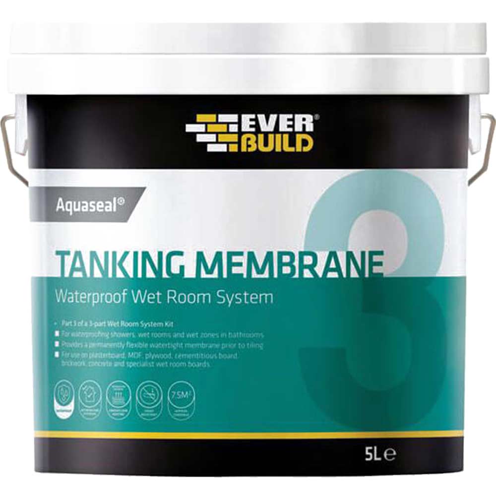 Image of Everbuild Aquaseal Waterproof Tanking Membrane 5 Litre