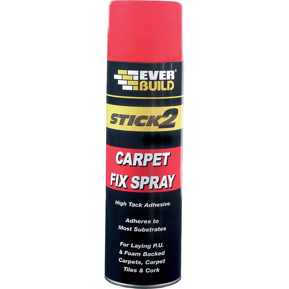 Everbuild Carpet Fix Spray Adhesive Aerosol 500ml