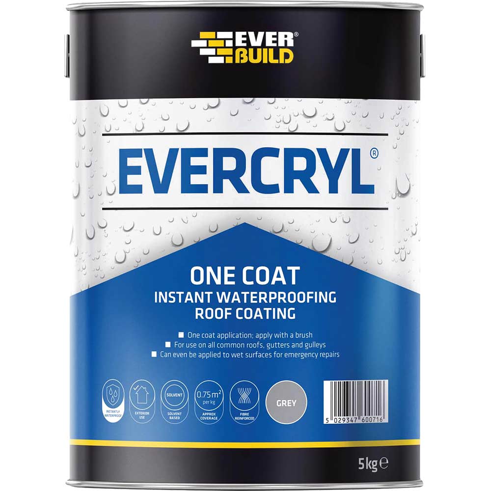 Everbuild Evercryl One Coat Grey 5kg