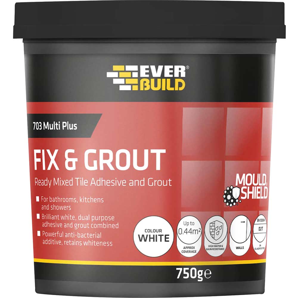 Image of Everbuild Fix & Grout Tile Adhesive 2.5 Litre 3.75k