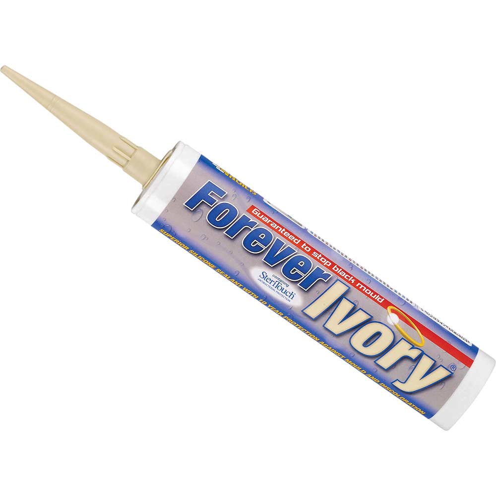 Everbuild Forever White Silicone Silicone Sealant Ivory