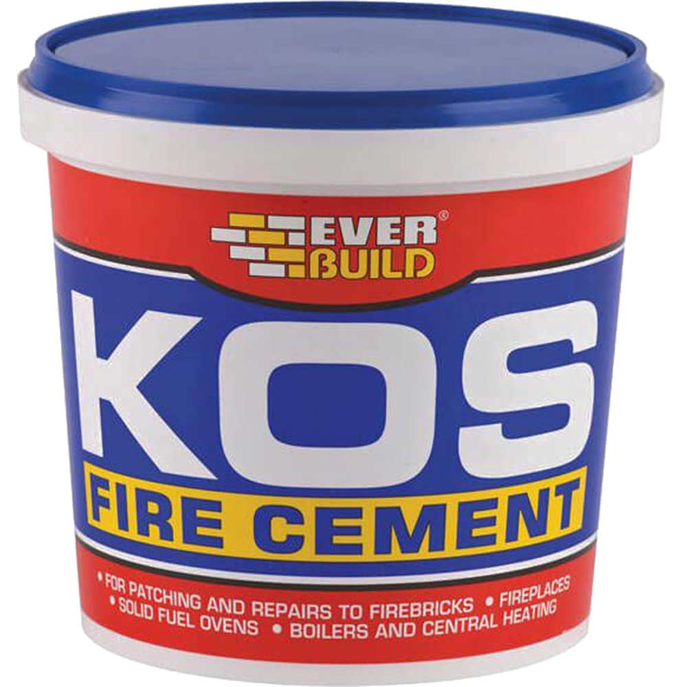 Everbuild KOS Fire Cement Black 1kg