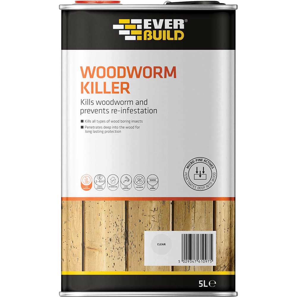 Image of Everbuild Lumberjack Woodworm Killer 5 Litre