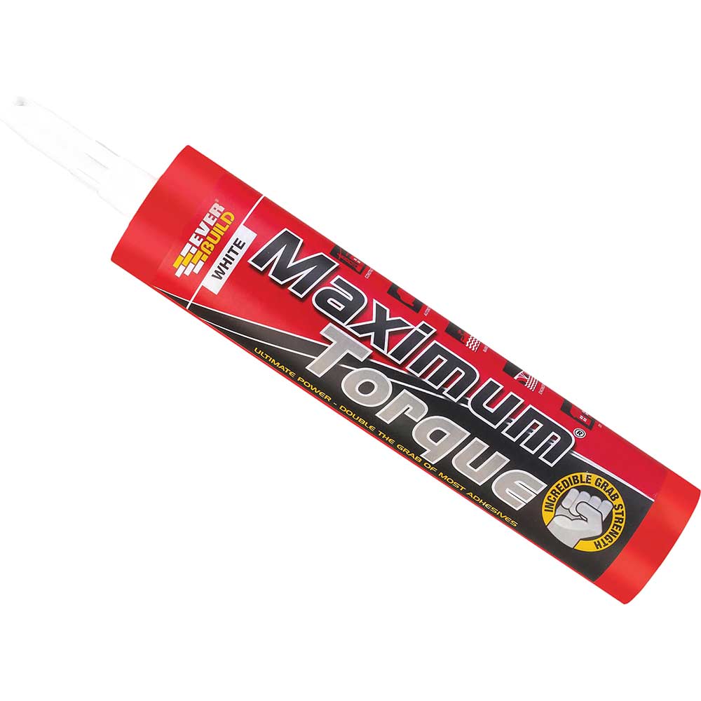 Everbuild Maximum Torque High Grab Adhesive White 300ml