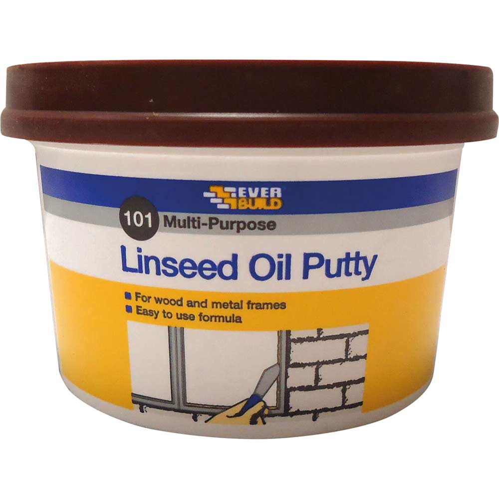 Everbuild Multi Purpose Linseed Oil Putty Natural 1kg