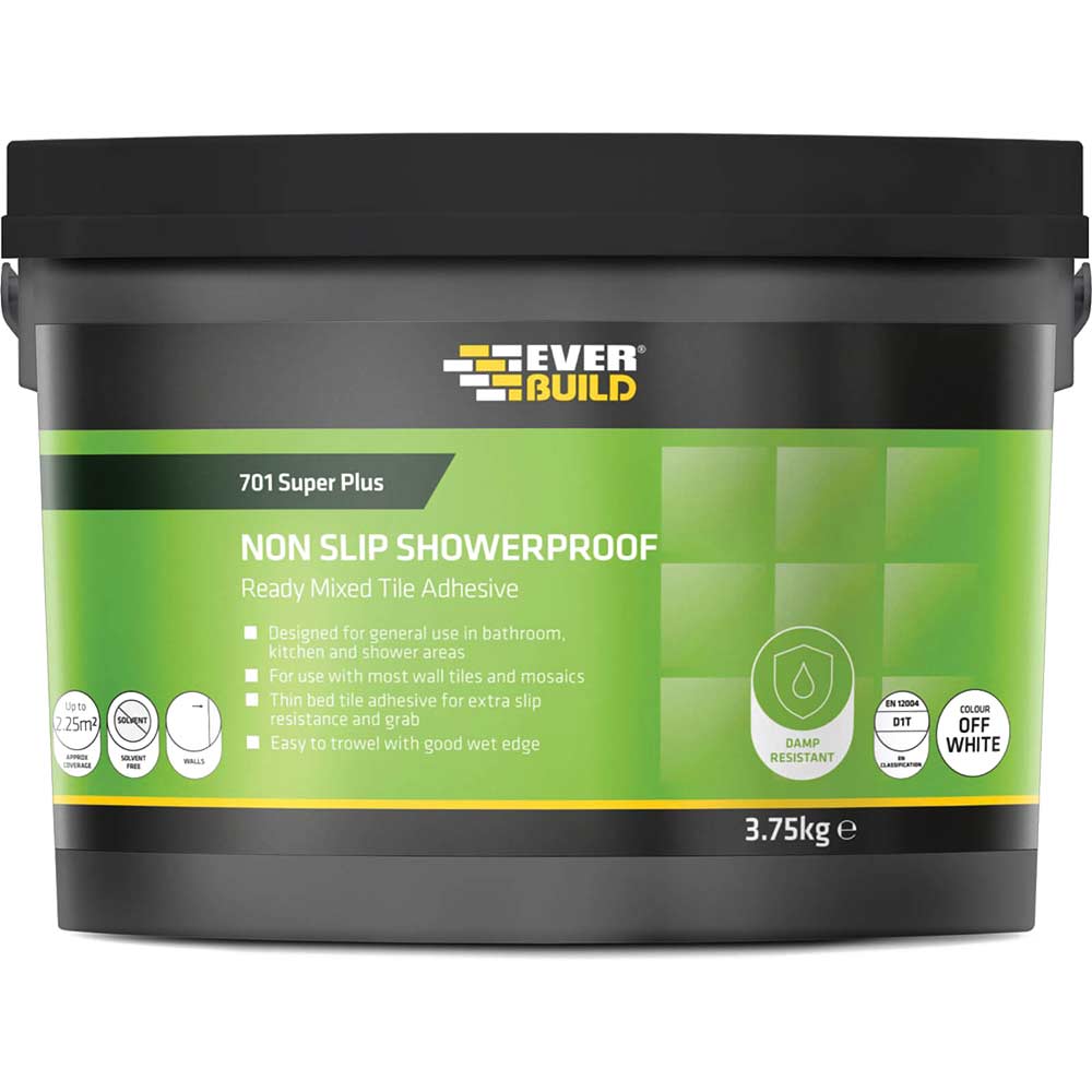 Image of Everbuild Non Slip Tile Adhesive 1 Litre