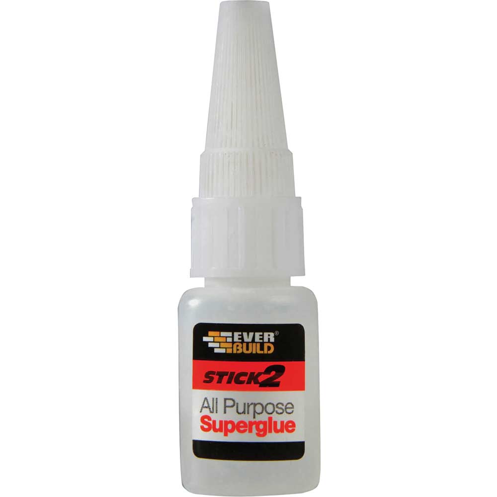 Image of Everbuild Stick 2 All Purpose Superglue Bottle 5g