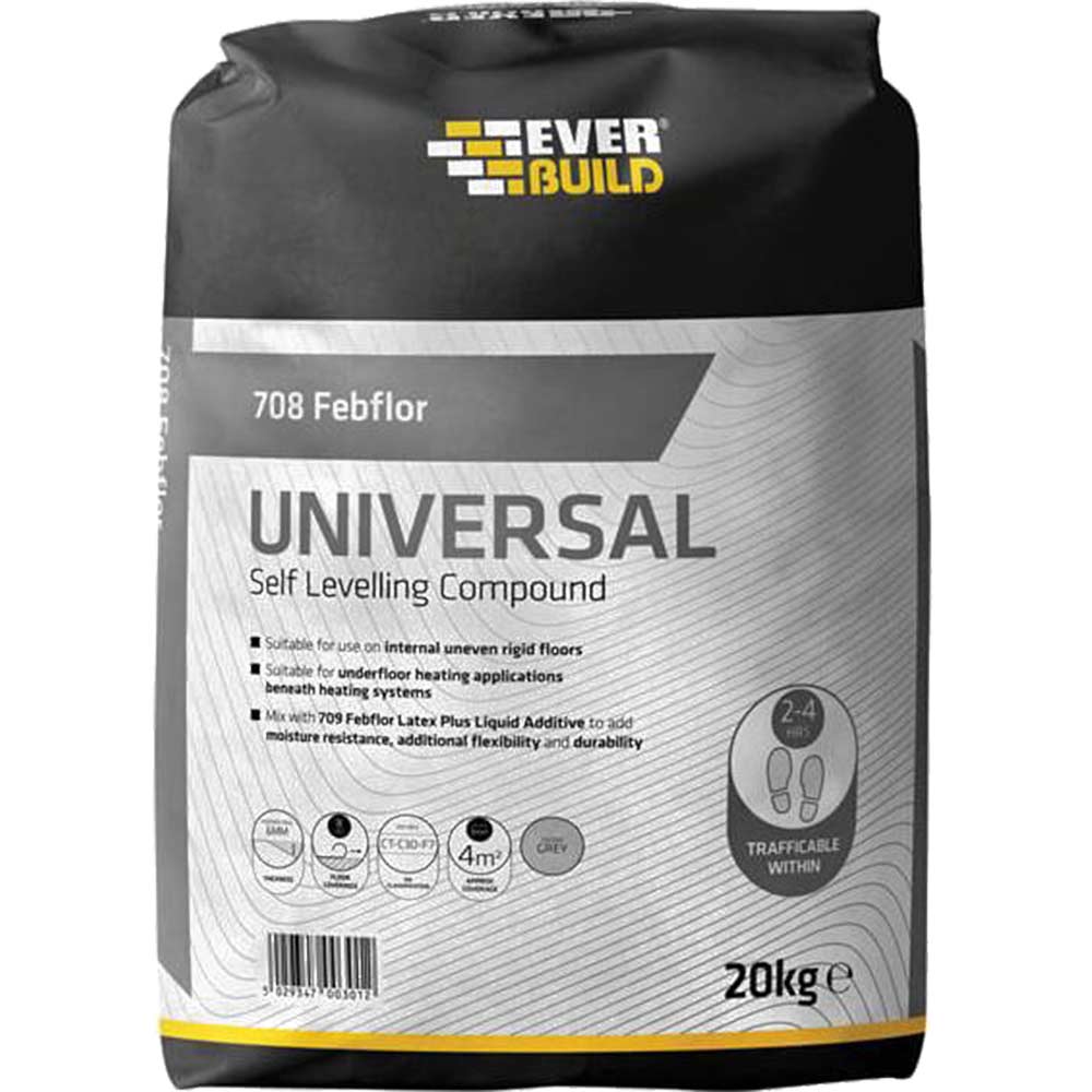 Everbuild 708 Self Level Floor Cement Compound 20kg