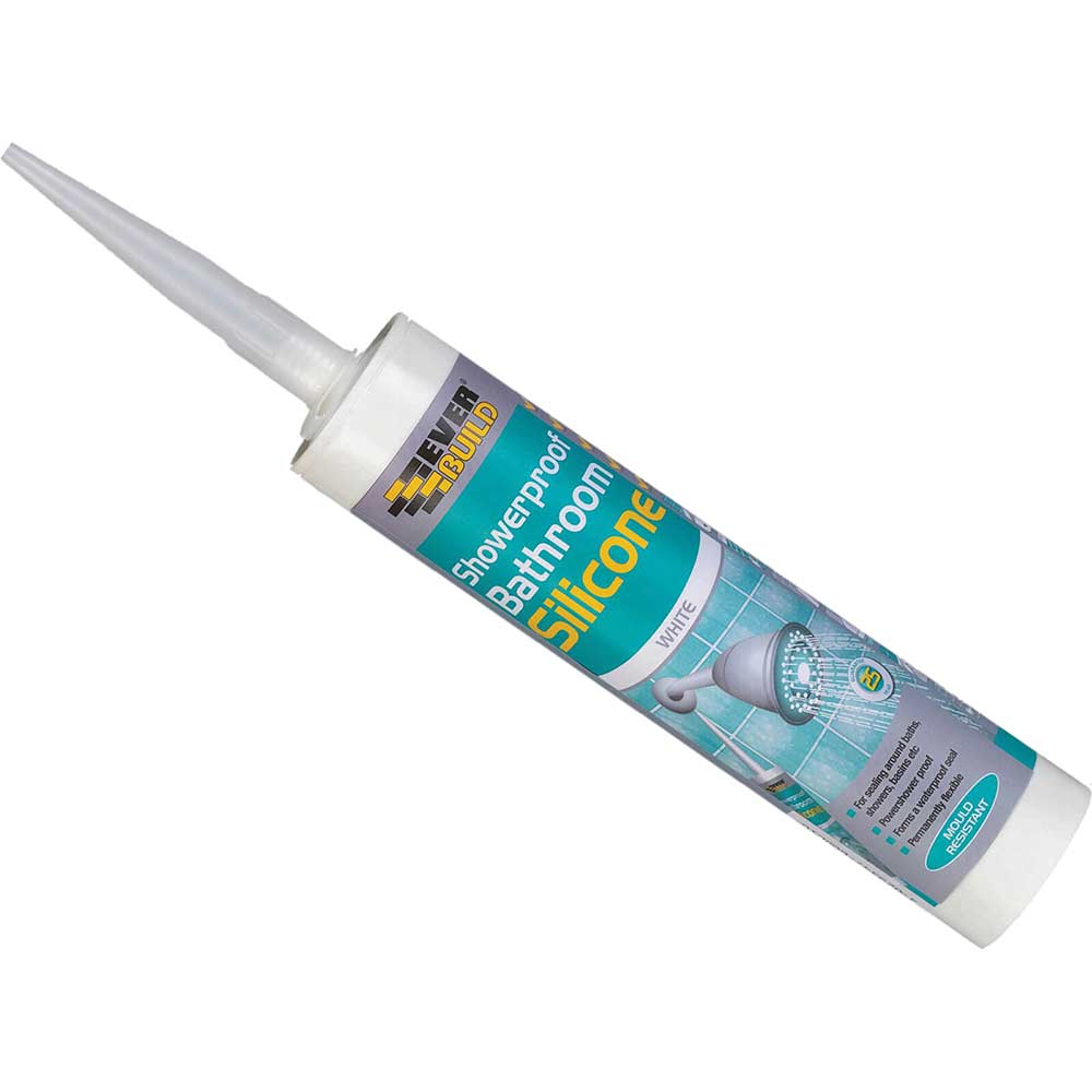 Everbuild Showerproof Bathroom Silicone White C3