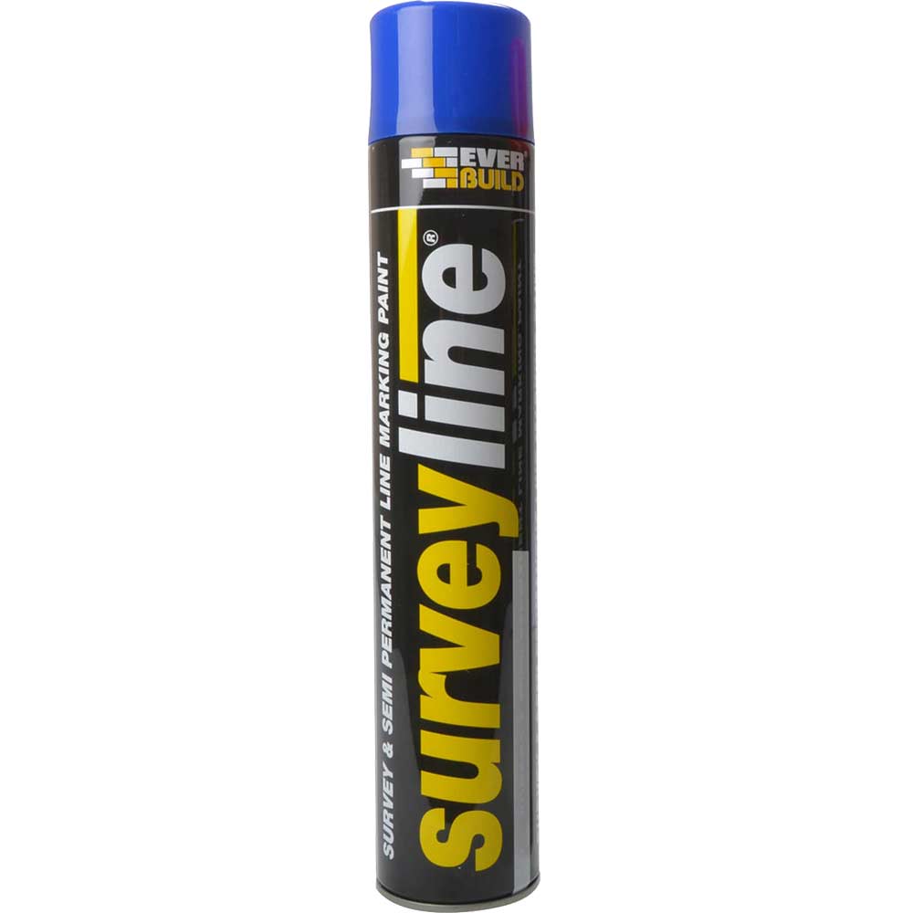 Image of Everbuild Surveyline Marker Spray Blue 700ml