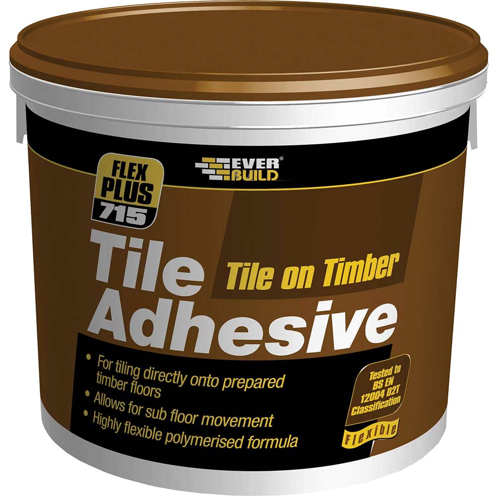 Image of Everbuild Tile on Timber Tile Adhesive 10kg