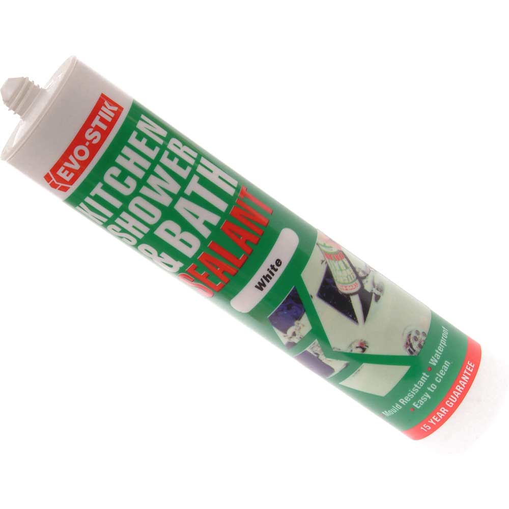 Evostik Kitchen / Shower / Bath Silicone Sealant White