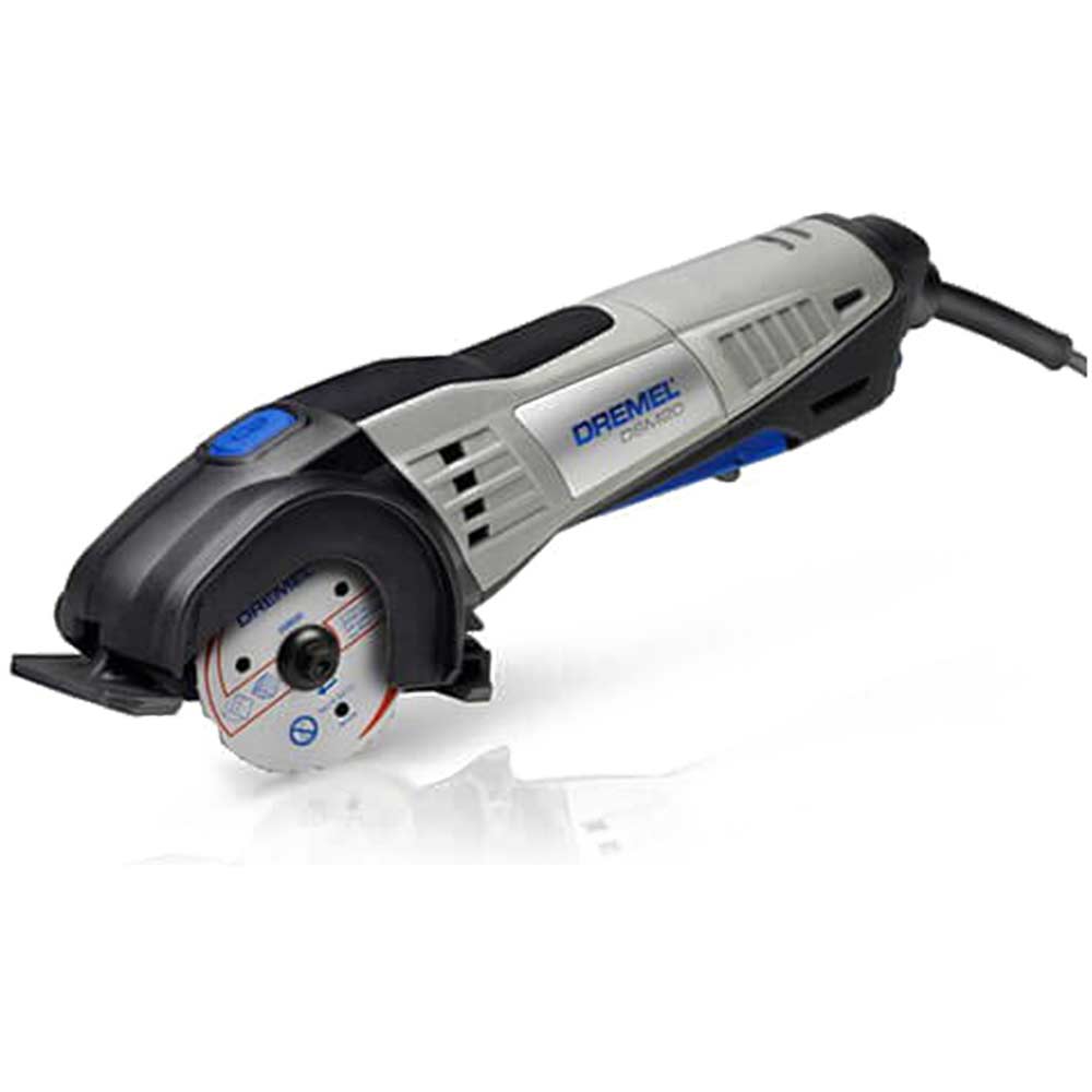 Image of Dremel DSM20 Compact Circular Saw 77mm Blade + 4 Cutting Wheels 710w 240v