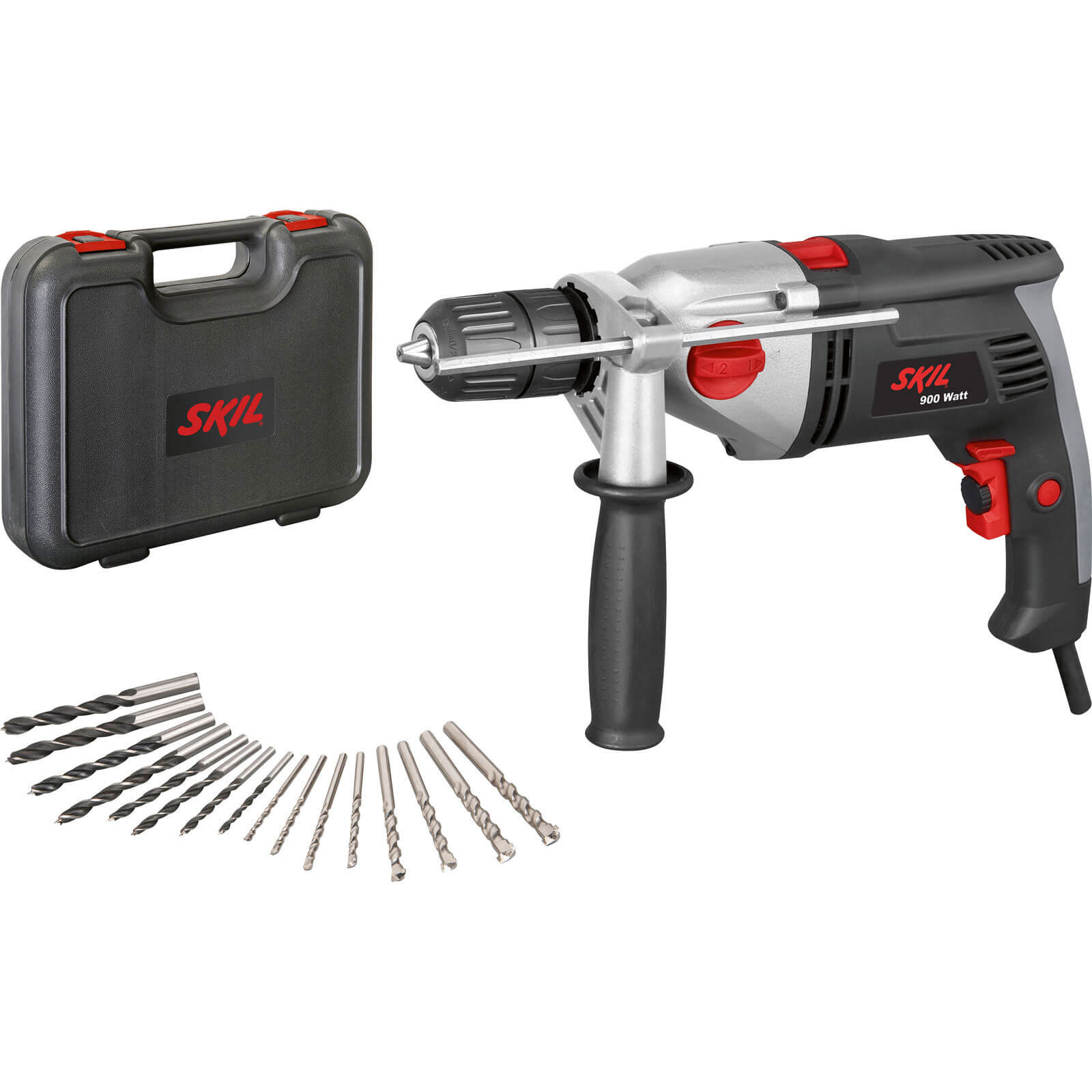 Skil Masters 1024AB 2 Speed Hammer Drill with 16 Drill Bits 900w 240v