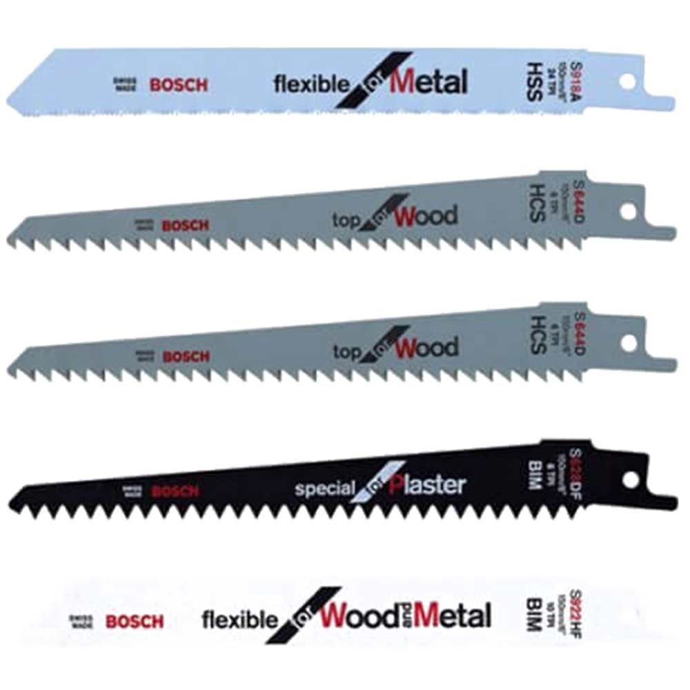 Bosch Mixed Recipro Saw Blades Pack of 5 for KEO & Other Garden Recipro Saws