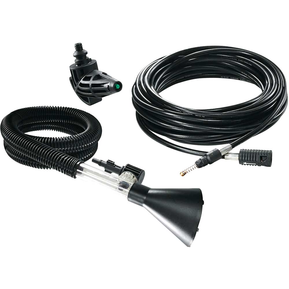Image of Bosch Deluxe Drain Cleaning Set for AQT Pressure Washers