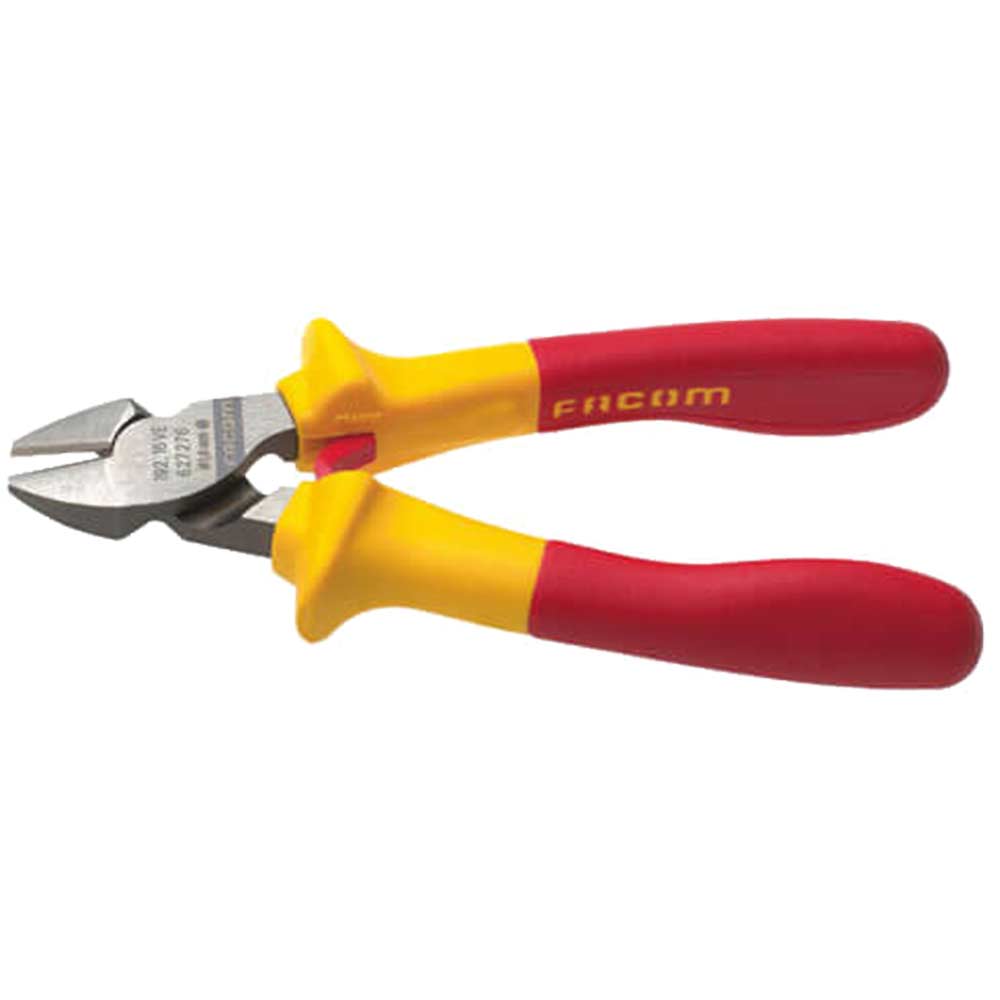 Image of Facom High Performance VDE Insulated 1000v Diagonal Cutters 180mm