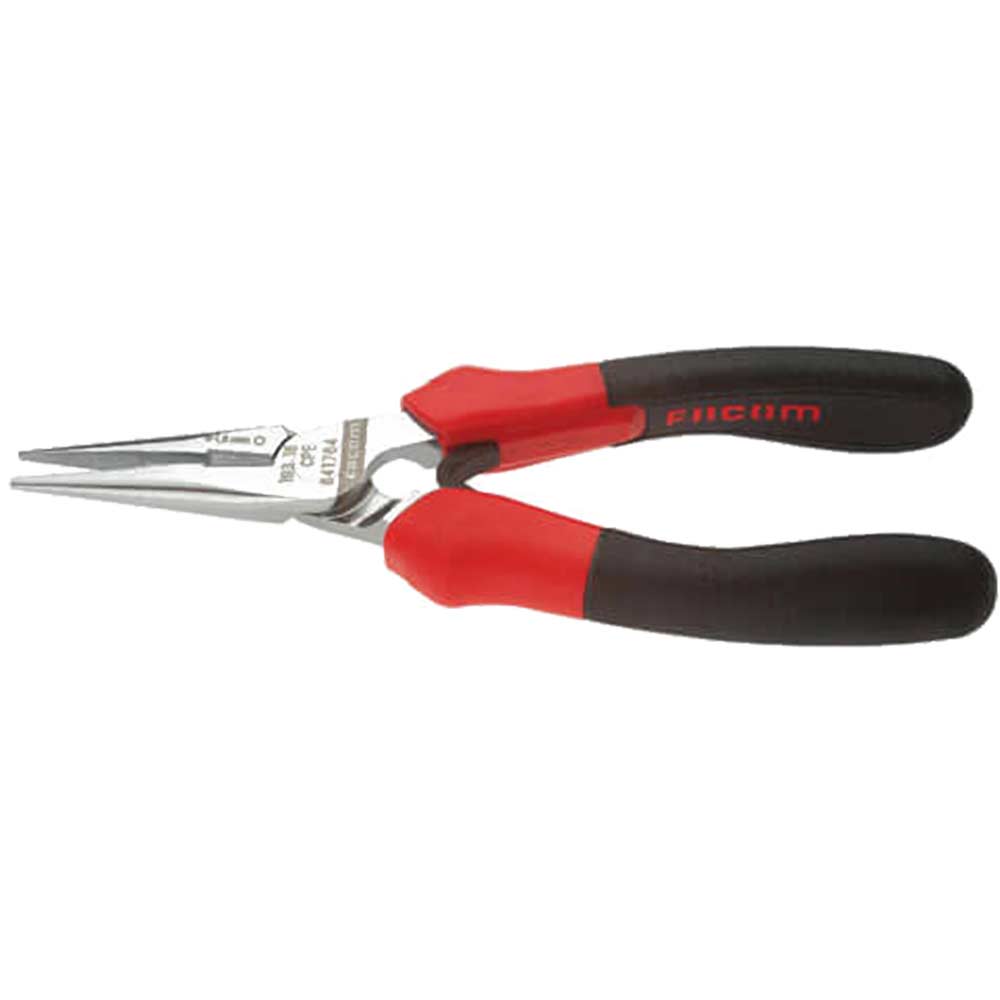 Image of Facom Short Half Round Straight Nose Pliers 160mm
