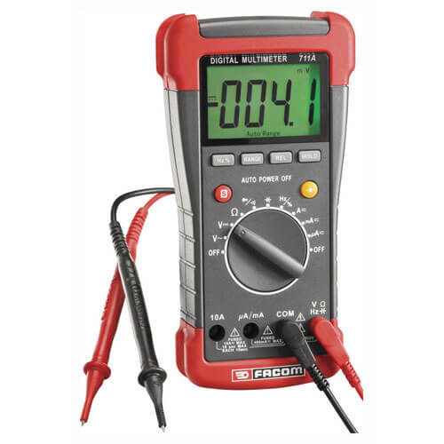 Facom Maintenance Multimeter with Backlit LCR Screen with Cover