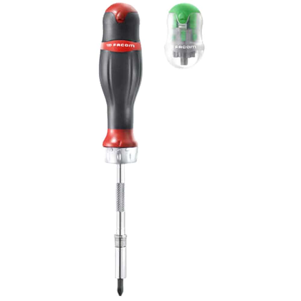 Facom Protwist Ratchet Screwdriver + 8 Bits