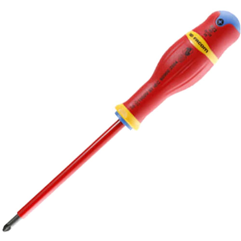 Facom Protwist PZ2 x 125mm Insulated Pozi Screwdriver