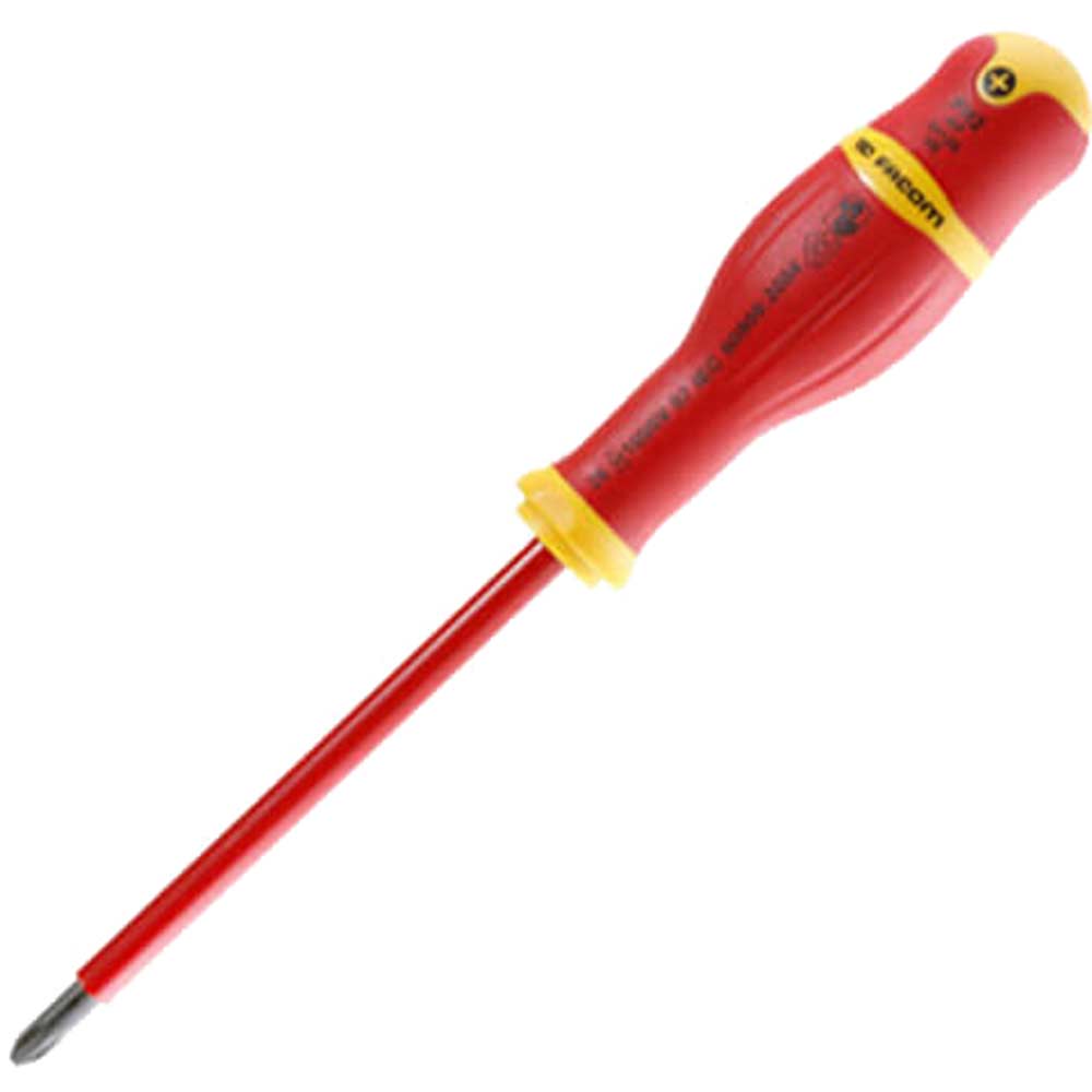 Facom Protwist PH0 x 75mm Insulated Phillips Screwdriver