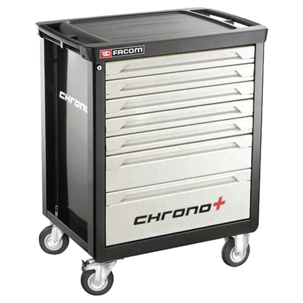 Facom CHRONO 7 Drawer Tool Roller Cabinet Black / Silver Accepts All Britool & Facom Modules