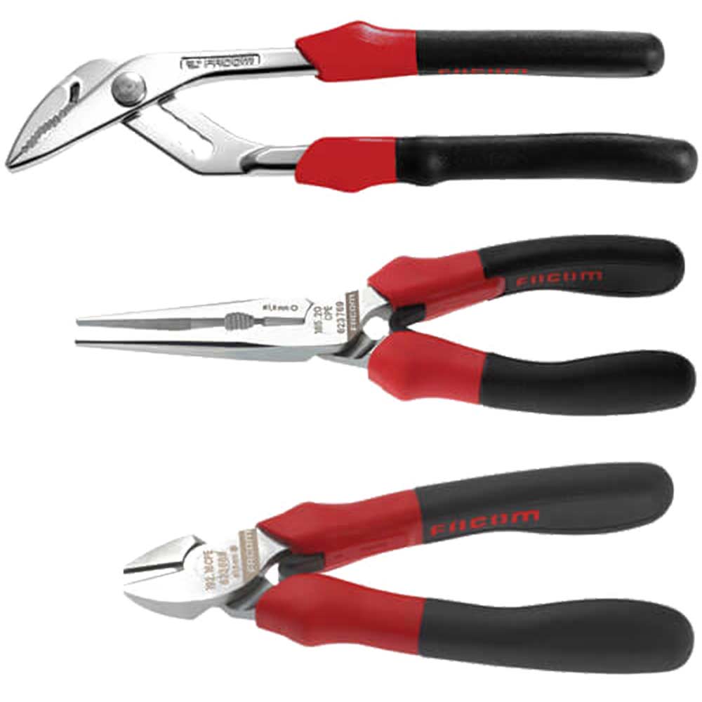 Image of Facom 3 Piece Professional Plier Set