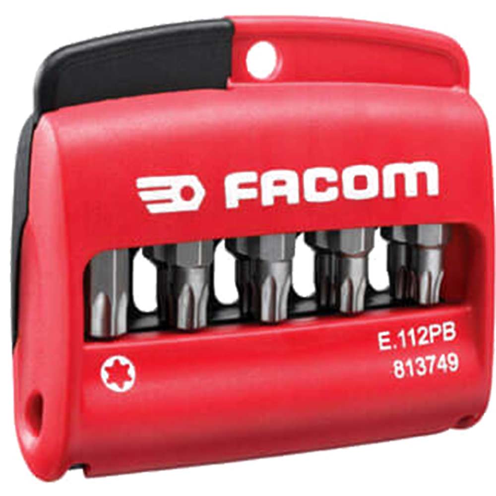 Facom 11 Piece Bit Set Torx in Compact Case