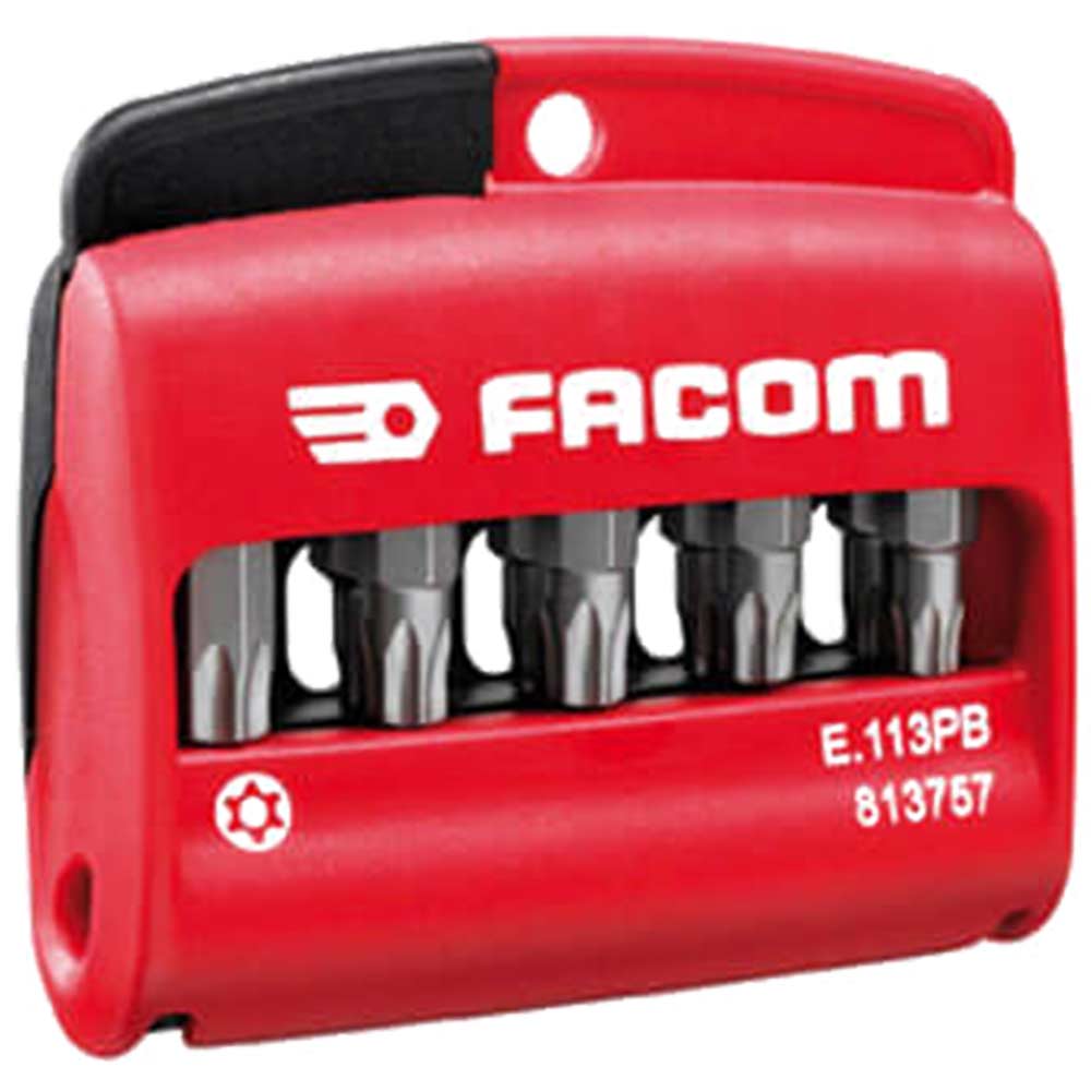Image of Facom 11 Piece Bit Set Security Torx in Compact Case