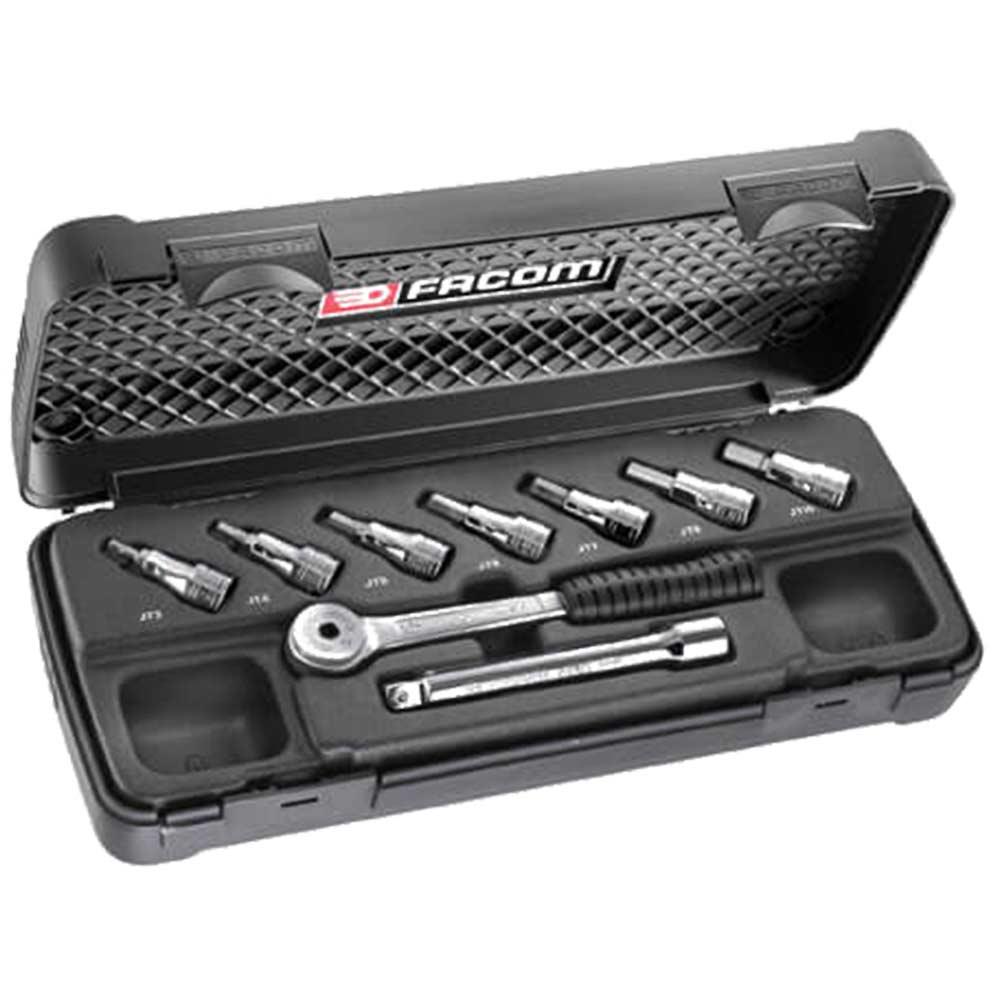 Image of Facom 9 Piece 3/8&quot; Square Drive Metric Socket Set