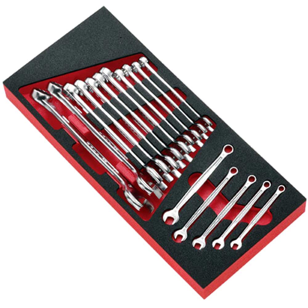 Image of Facom 16 Piece 440 Series Roller Cabinet Module Metric Combination Spanner Set