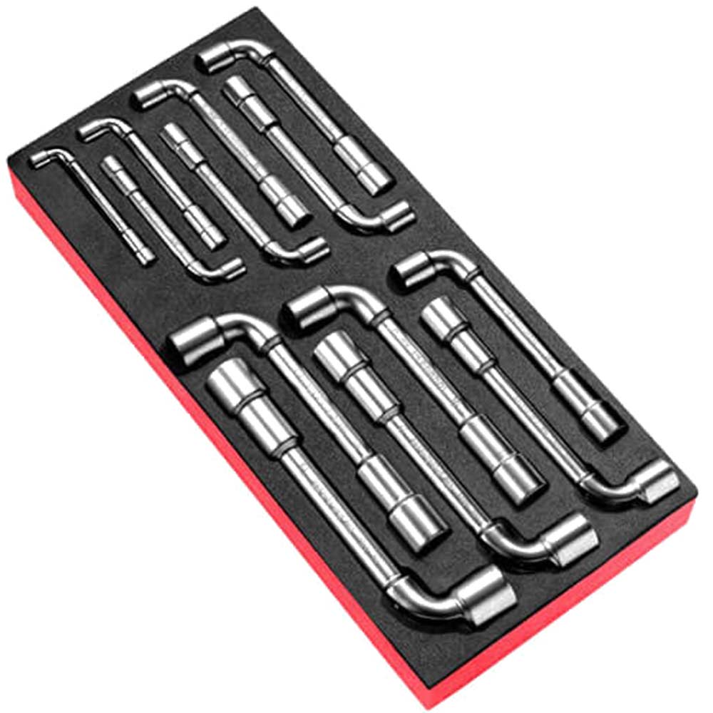 Image of Facom 13 Piece Angled Socket Wrench Set Metric